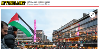 Tusentals demonstrerade för Gaza