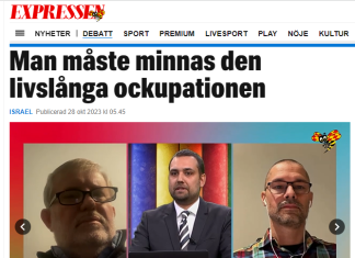 Expressen: Man måste minnas den livslånga ockupationen